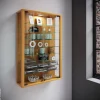 Vitrine Vitrosa Mini buche Nachbildung weiß Holzwerkstoff Holzwerkstoff