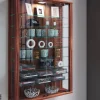 Vitrine Vitrosa Mini nussbaum Nachbildung Holzwerkstoff Glas B/H/T: ca. 59x90x18 cm