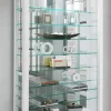 Vitrine Vitrosa weiß Holzwerkstoff Glas B/H/T: ca. 59x91x18 cm