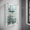 Vitrine Vitrosa weiß Holzwerkstoff Glas B/H/T: ca. 59x91x18 cm
