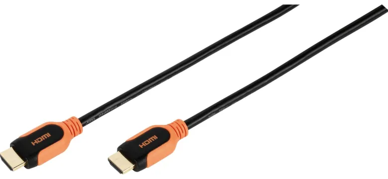 Vivanco HDMI-Kabel schwarz orange