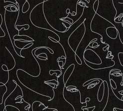 Vliestapete Abstrakt schwarz silber B/L: ca. 53x1005 cm