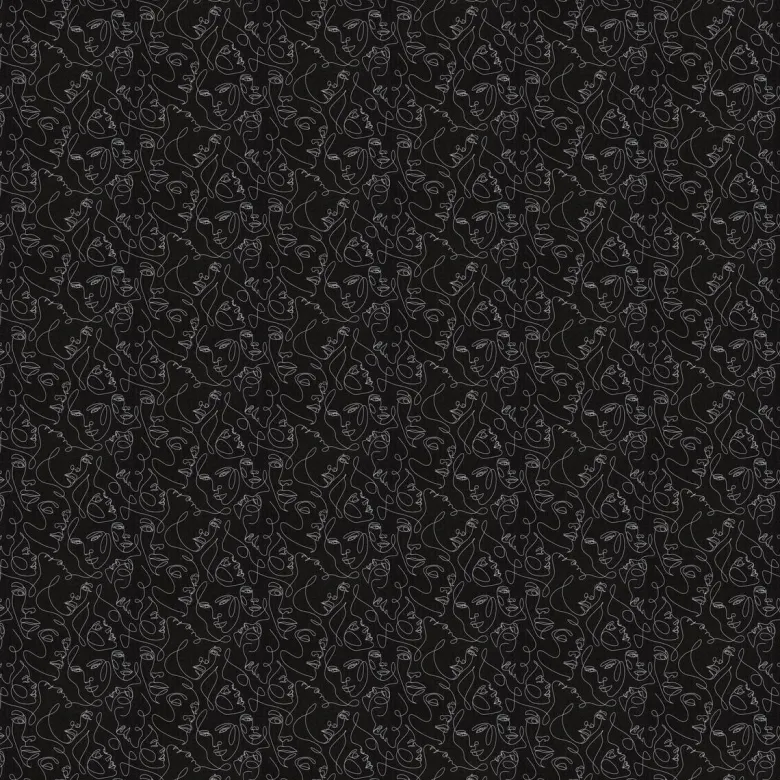 Vliestapete Abstrakt schwarz silber B/L: ca. 53x1005 cm