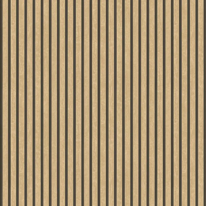 Vliestapete Akustikpaneel hellbraun B/L: ca. 53x1005 cm