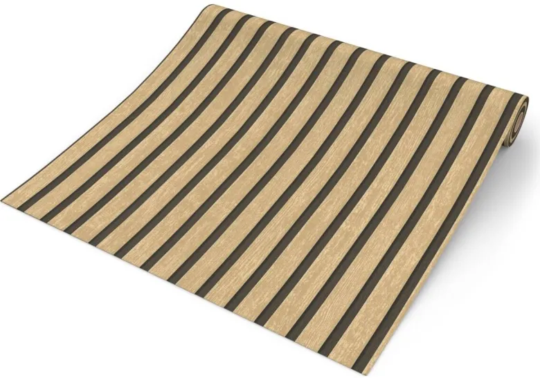 Vliestapete Akustikpaneel hellbraun B/L: ca. 53x1005 cm