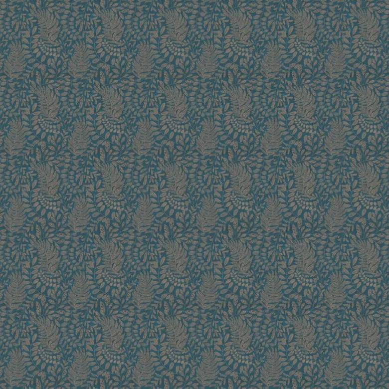 Vliestapete Blätter petrol gold B/L: ca. 53x1005 cm