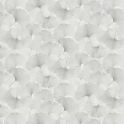 Vliestapete Blätter silber weiß B/L: ca. 53x1005 cm glitzernd