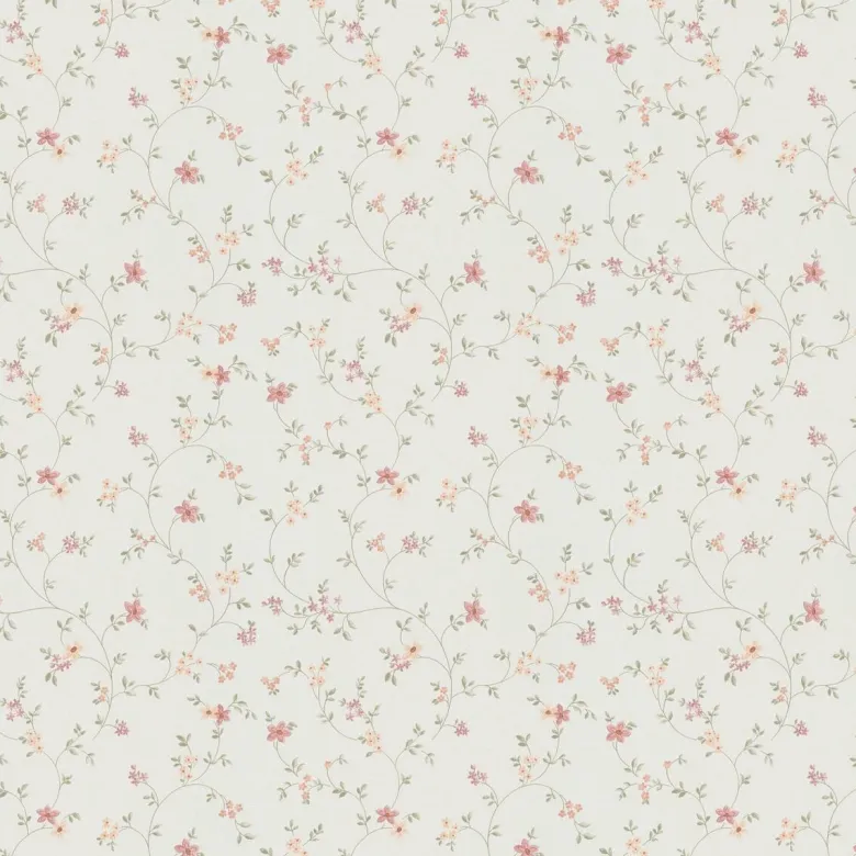 Vliestapete Blumen creme bunt B/L: ca. 53x1005 cm