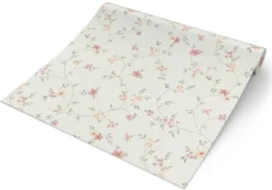 Vliestapete Blumen creme bunt B/L: ca. 53x1005 cm