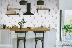 Vliestapete Coffee grau B/L: ca. 53x1005 cm