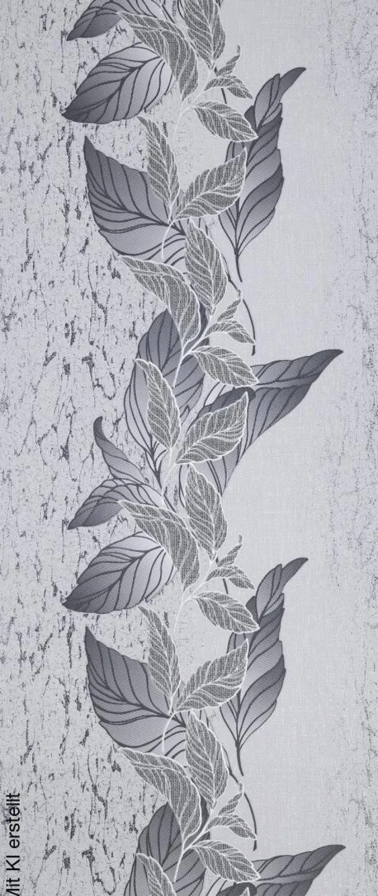 Vliestapete Floral grau B/L: ca. 53x1005 cm