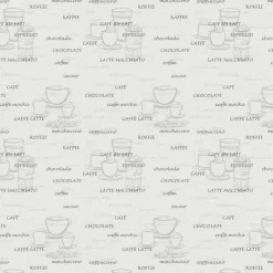 Vliestapete Kaffee weiß silber B/L: ca. 53x1005 cm