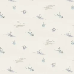 Vliestapete Maritim beige blau B/L: ca. 53x1005 cm