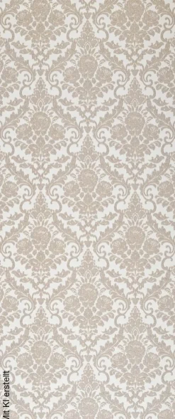 Vliestapete Ornament beige creme B/L: ca. 53x1005 cm