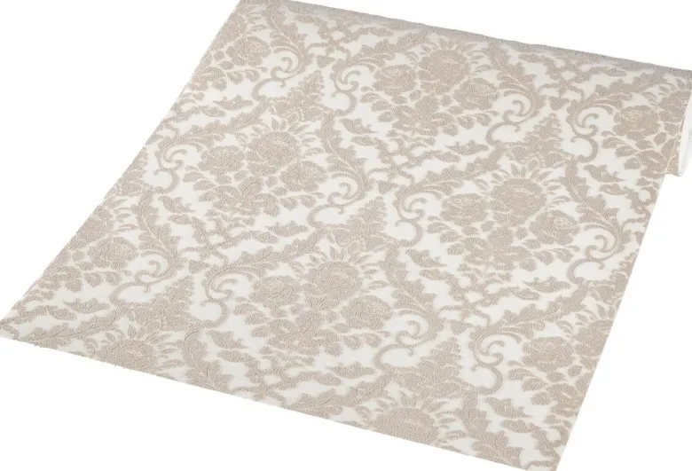 Vliestapete Ornament beige creme B/L: ca. 53x1005 cm