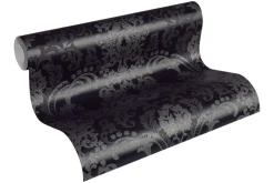 Vliestapete Ornament schwarz B/L: ca. 53x1005 cm