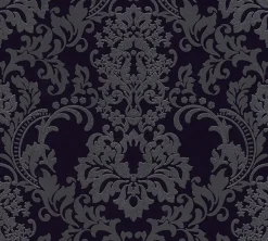 Vliestapete Ornament schwarz B/L: ca. 53x1005 cm