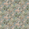 Vliestapete Palmenblätter blau grün beige B/L: ca. 53x1005 cm