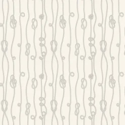 Vliestapete Seemannsknoten beige grau B/L: ca. 53x1005 cm