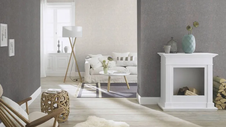 Vliestapete Struktur anthrazit gold B/L: ca. 53x1005 cm