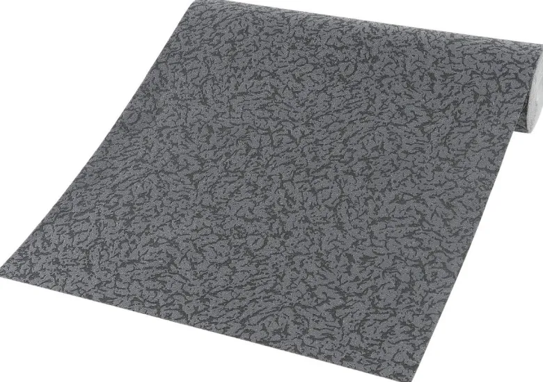 Vliestapete Struktur schwarz B/L: ca. 53x1500 cm