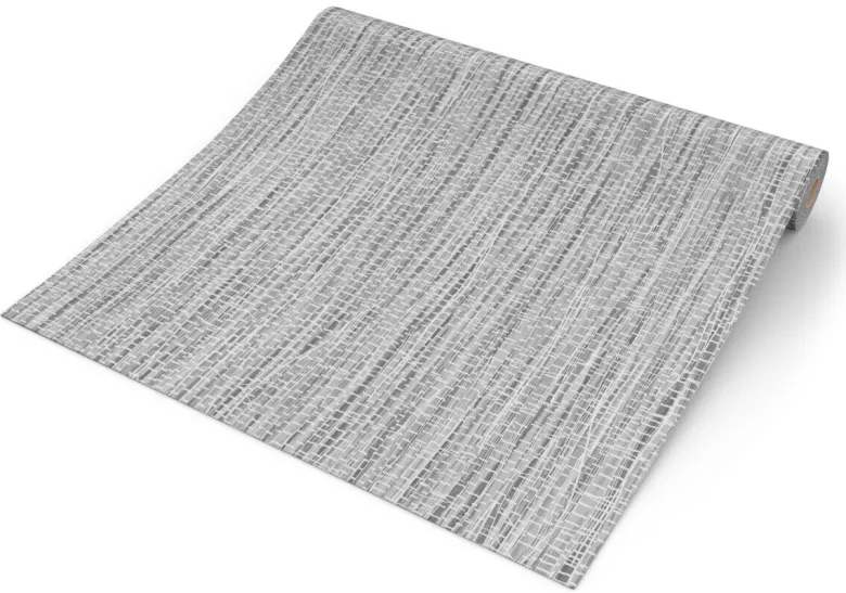 Vliestapete Textiloptik grau B/L: ca. 53x1005 cm