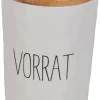 Vorratsdose natur Keramik B/H/L: ca. 21x32x16 cm