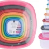 Vorratsdosenset 7-teilig multicolor B/H/T: ca. 26x26,6x12,7 cm