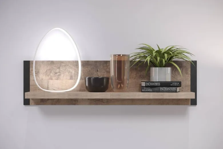 Wandboard Emile Eiche Tabak Nachbildung B/H/T: ca. 110x28x23 cm
