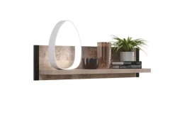 Wandboard Emile Eiche Tabak Nachbildung B/H/T: ca. 110x28x23 cm