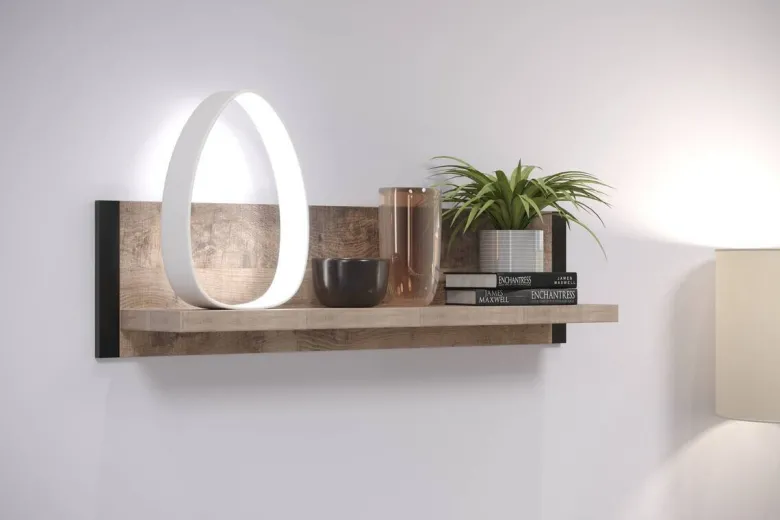 Wandboard Emile Eiche Tabak Nachbildung B/H/T: ca. 110x28x23 cm
