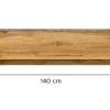 Wandboard Jam Eiche Wotan Nachbildung weiß B/H/T: ca. 140x20x15 cm