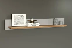Wandboard Landside Lichtgrau Eiche Artisan Nachbildung B/H/T: ca. 153x22x22 cm