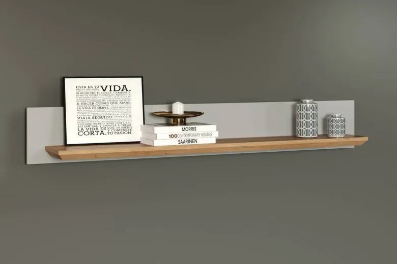 Wandboard Landside Lichtgrau Eiche Artisan Nachbildung B/H/T: ca. 153x22x22 cm