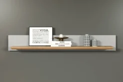 Wandboard Landside Lichtgrau Eiche Artisan Nachbildung B/H/T: ca. 153x22x22 cm