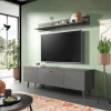 Wandboard LINEA grau matt B/H/T: ca. 160x20x20 cm