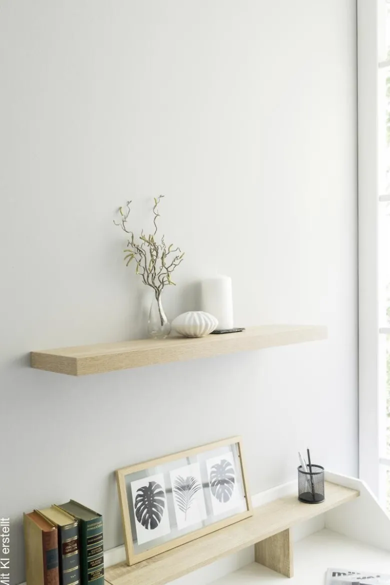 Wandboard Shelvy 80 Eiche Sonoma Nachbildung B/H/T: ca. 80x4x24 cm