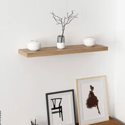Wandboard Shelvy 80 Eiche Viking Nachbildung B/H/T: ca. 80x4x24 cm