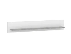 Wandboard Vulcan Plus Beton Optik weiß B/H/T: ca. 120x20x17 cm