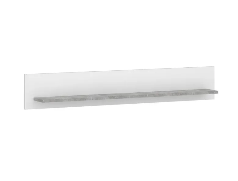 Wandboard Vulcan Plus Beton Optik weiß B/H/T: ca. 120x20x17 cm