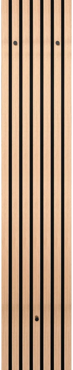 Wandgarderobe Grace Eiche Artisan Nachbildung schwarz B/H/T: ca. 25x160x7 cm