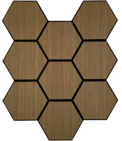Wandpaneel braun B/H: ca. 55x65 cm