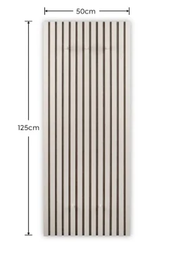 Wandpaneel Grace sand MDF Filz B/H/T: ca. 50x125x7 cm