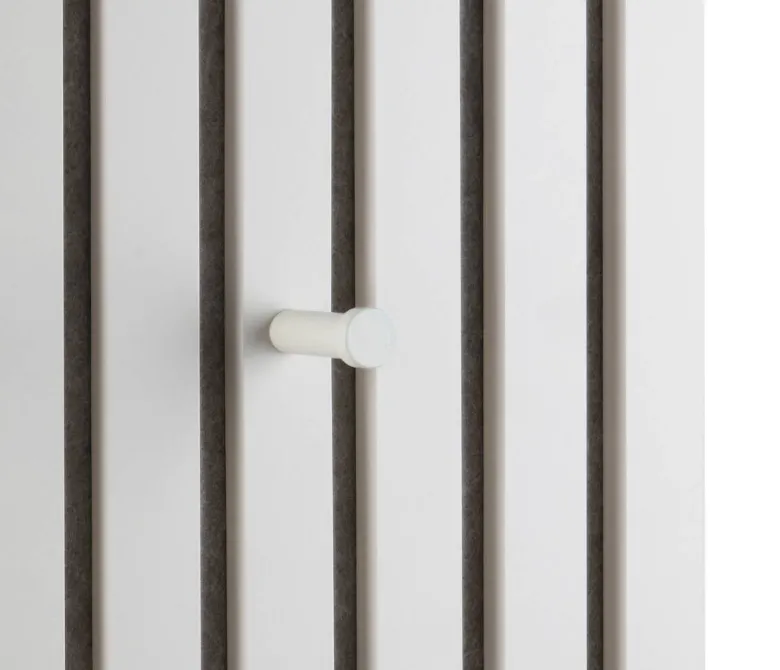 Wandpaneel Grace sand MDF Filz B/H/T: ca. 50x125x7 cm