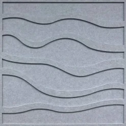 Wandpaneel grau B/H: ca. 64x64 cm