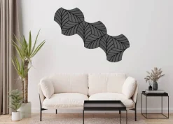 Wandpaneel grau B/H: ca. 64x60 cm