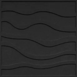 Wandpaneel schwarz B/H: ca. 64x64 cm