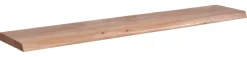 Wandregal braun Holz B/H/T: ca. 140x7x26 cm