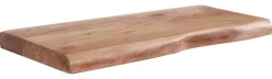 Wandregal braun Holz B/H/T: ca. 60x4x26 cm