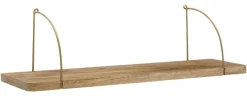 Wandregal braun Holz B/H/T: ca. 60x25x22 cm